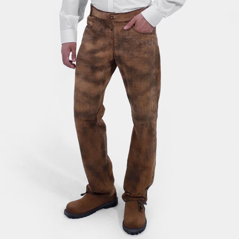 Chestnut Oak Lederhosen Long Pant