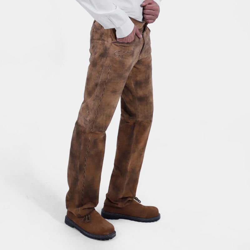 Chestnut Oak Lederhosen Long Pant